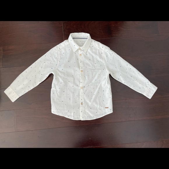 Zara Star Print button down shirt, size 6 - Picture 1 of 8
